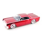 1963 Lincoln Continental w Baby Moons 1 24 Metallic Red by Collectable Diecast