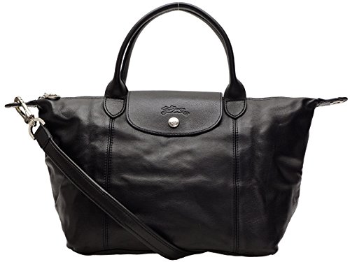 (ロンシャン) LONGCHAMP バッグ ショルダーバッグ 2way ル・プリアージュ・キュイール 折りたたみ ブラック レザー 1512-737-001 ブランド [並行輸入品] 画像