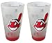Cleveland Indians Frosted Pint Glass (16-Ounce, Set of 2)