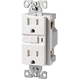 Cooper Wiring Devices TRVGF15W Tamper Resistant GFCI Decorator Duplex Receptacle, White