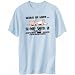 T-Shirt Mens Light Blue wake up happy .. sleep with a muestra Occupations