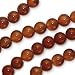 Carnelian Gemstone 8mm Round Beads Deep Orange / 15.5 Inch Strand
