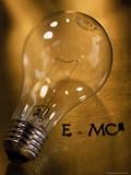 Lightbulb, Einstein's Theory of Relativity Photographic Poster Print by Eric Kamp, 24x32