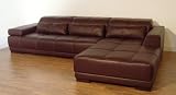 Designer Seattle Italian Leather Corner Sofa Chaise Suite