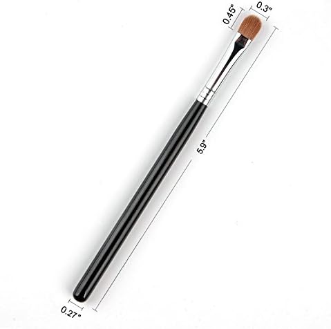 Small Flat Round Eyeshadow Blending Brush with Weasel Hair, Also Apply eye shadow base - K256