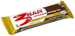 3Bar Energy Bar, Cocoa Crunch, 1.83-Ounce Bars (Pack of 15)