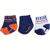 Denver Broncos 3-Pack Baby Broncos Infant Bootie Socks