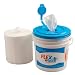 National Towelette 70110 Flex-Wipes Wiper and Bucket System, 12-1/2" Length x 12" Width (5 Rolls of 110ct and Bucket)