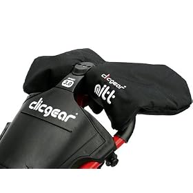 Cligear Golf Trolley, Cart Winter Mittens Black