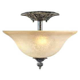 World Imports Lighting 31716-63 Avignon 3-Light Semi Flush Fixture, French Bronze by World Imports