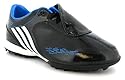 Adidias "F10 I Trx Tf J" Boy's Astro Turf Soccer Trainers - Black/White/Cyan