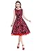 Vianla Retro Women's Floral 1950s Vintage Party Cocktail Swing Dresses