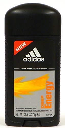 Adidas 24H Anti-Perspirant Stick, Deep Energy, 2.8 Oz (Pack of 4)