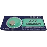 SONY 377 SR626SW Silver Oxide Watch Battery 1.55V 29 mAh Low Drain SR626SW 1pc (Each)