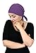 Head Scarf for Women Cancer Headwear Pre Tied Cotton Chemo Scarves Cap Wrap Headcovers (Purple)