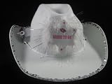Bride To Be Cowboy Hat White