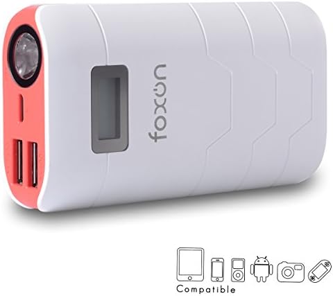 Foxon 10000mAh Waterproof, Shockproof, Dustproof and Pressure Proof USB Port Anti-explosion Portable Charger External Backup Battery Pack Power Bank with Led Lights for iPhone 6 ,iPhone 6 Plus ,iPhone 5S 5C 5, iPhone 4S, 4, iPad Air, Mini ,iPad 2 3 4, Samsung Galaxy S5 S4 S3 S2, Note 3, Note 2, HTC New one, M7, Android Smartphone and Tablets and More Other Devices HK531