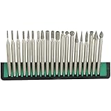 Pro-Quality 20-Piece Diamond Bur Set for Rotary Tool - Glass, Stone, Ceramic