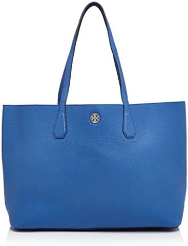 Tory Burch Perry Tote Handbag in Malibu Blue Light Oak