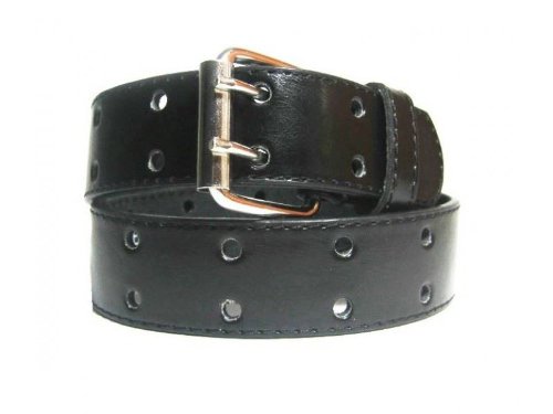 CTM® Kids Leather Two Hole Perforated Jean Belt