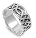 Sterling Silver Plain Rings - Band Width: 10mm - Sizes: 8-14
