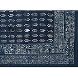 ShalinCraft Home Decor Accessories Cotton Flat Bedding Sheets India Block Print Twin Size (bssht606)