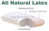 OrganicTextiles All Natural Latex Organic Encased Pillow - STANDARD SIZE