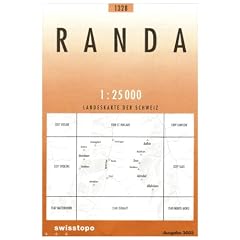 Swisstopo 1 : 25 000 Randa (Landeskarte Der Schweiz)