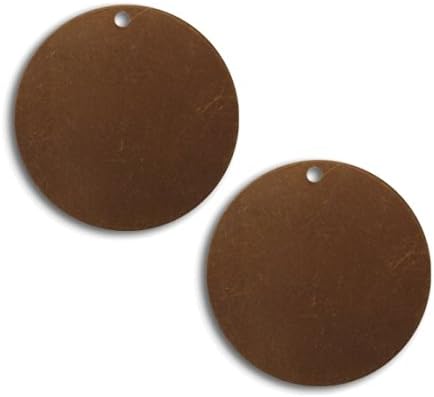 Vintaj Natural Brass 29mm Circle Altered Blanks