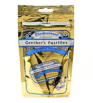 Blackcurrant Sugarfree 3.4 oz by Grether's Pastilles