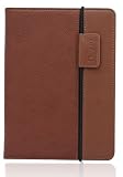 splash SAFARI Slim-Profile Leather Case Cover fits the Amazon Kindle Touch (BROWN)