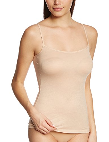 Hanro Women's Ultralight Spaghetti Camisole, Skin, Medium