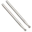 2 Steel Ball Burs Jewelers Grinding Rotary Tools 3/32"