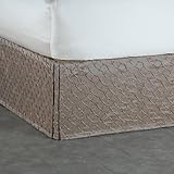 IMAGE OF Carmo Pewter Bedskirt - Queen - Frontgate