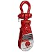 Gunnebo-Johnson SB 8S 6B S Single Sheave Snatch Block with Swivel Shackle, 17636 lbs Load Capacity, 6" Sheave, 5/8" - 3/4" Wire Rope