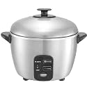 Sunpentown SC-886 3-Cup Stainless-Steel Rice Cooker and Steamer