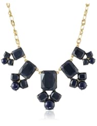 kate spade new york "Swirl Around" Graduated Navy Necklace, 18"