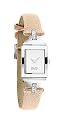 D&G WATCH BANDS SLV DIAL PINK STRAP WITH STONES DW0335 Damen