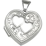 Sterling Silver Heart Shaped Locket 17.75X18.00 mm