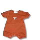 University of Texas Austin UT Longhorns - Children / Kid's Girlie Sleeve Style Romper w/Bevo Logo