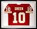 Trent Green Framed Autographed Jersey