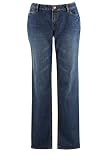 Avenue Plus Size Tall Pick Stitch Straight Leg Jean