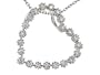 0.29 cttw Heart Shaped Pendant in 14k White Gold LIFETIME WARRANTY