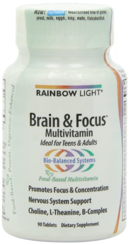 Rainbow Light Brain and Focus Multivitamin, 90 Tablets