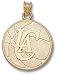 Los Angeles Clippers Solid 14K Gold Basketball 3/4 Pendant