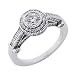14k White 1.27 Ct Diamond Engagement Ring - Size 7.0