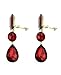 Rectangular, Circular & Teardrop Gemstone Fashion Clip on Dangling Earrings