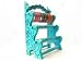 Beachcombers! Small Wall Hanging or Standing Glass Bangle Rack: Indian Hand Painted Wood Glass Bangle Bracelet Jewelry Stand Display Holder Rack