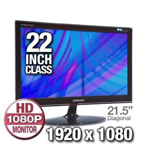 Samsung P2250 22Inch Widescreen Touch of Color LCD Monitor  Rose Black