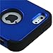 MYBAT IPHONE5HPCTUFFSO005NP Premium TUFF Case for iPhone 5 - 1 Pack - Retail Packaging - Titanium Dark Blue/Black